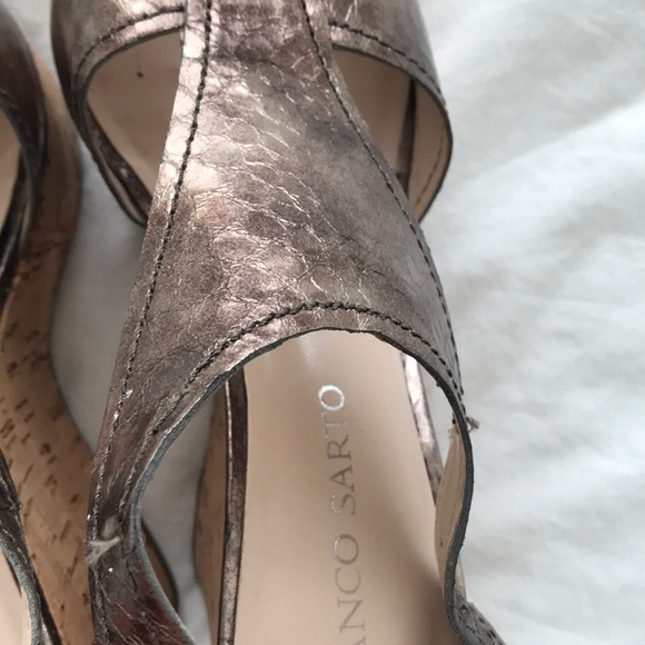 Franco Sarto wedge summer sandals heels - Picture 6 of 7